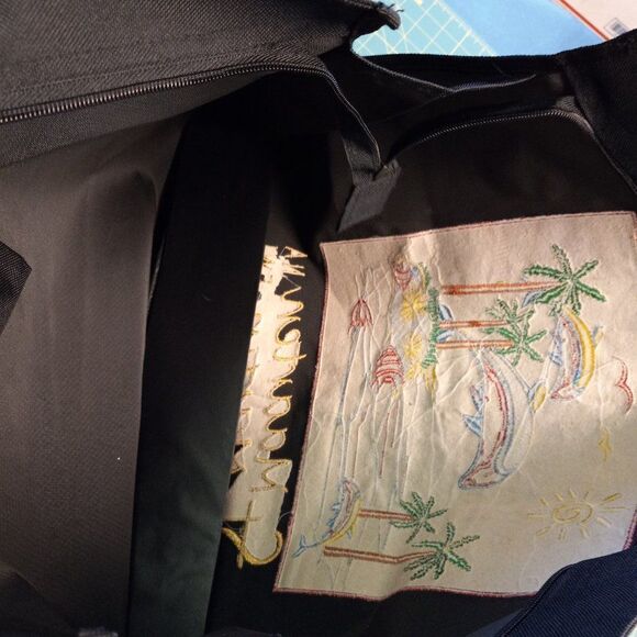 St. Maarten Black Tote Cottagecore Grandmacore - Picture 6 of 6